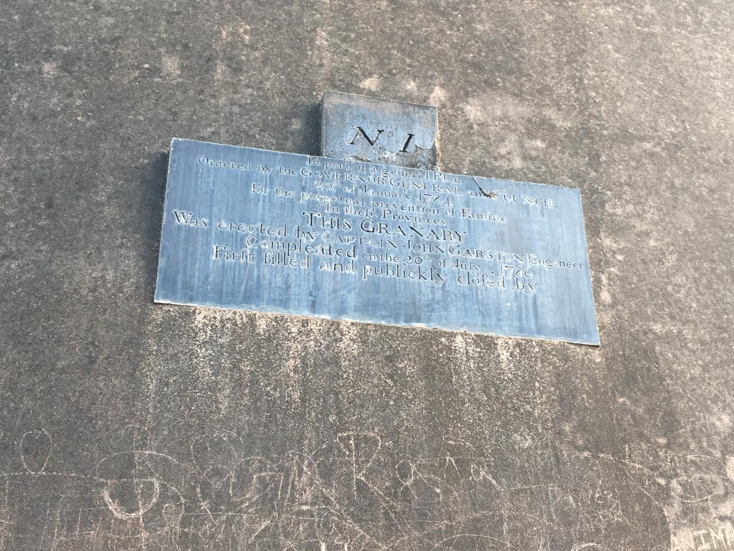 Gol Ghar foundation plaque
