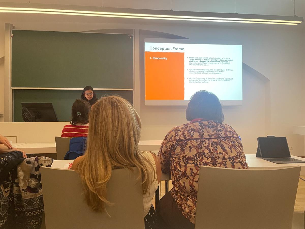 Nidhi Sohane presenting at RC21 2026, University of Vienna